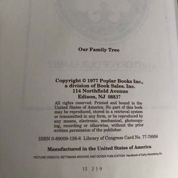 Vtg NOS Family Tree Book - Picture 10 of 13